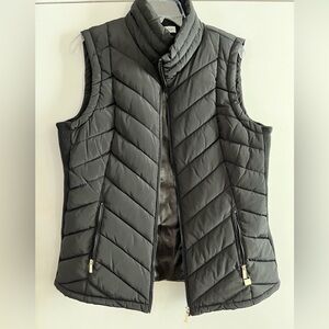 Calvin Klein Black Quilted Sleeveless Puffer Vest